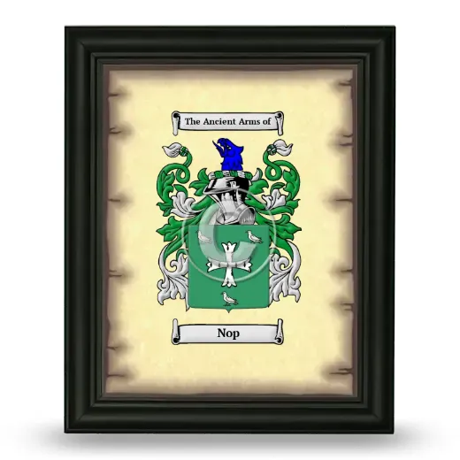 Nop Coat of Arms Framed - Black