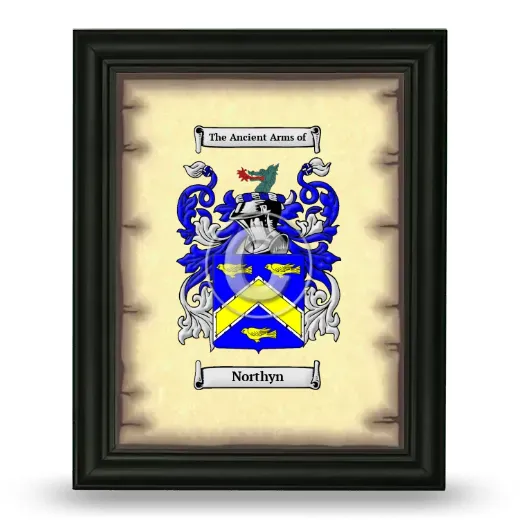 Northyn Coat of Arms Framed - Black