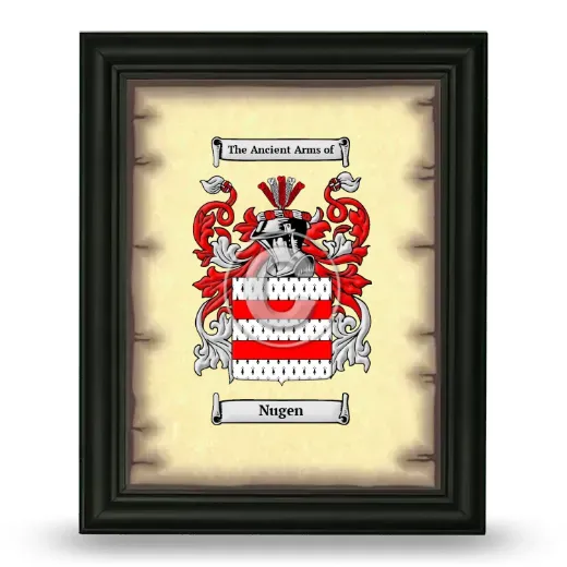 Nugen Coat of Arms Framed - Black