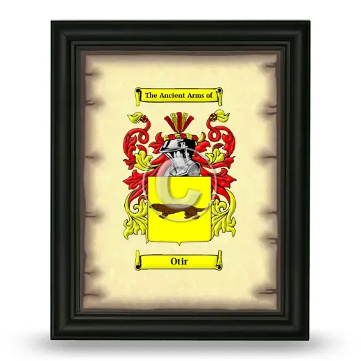 Otir Coat of Arms Framed - Black