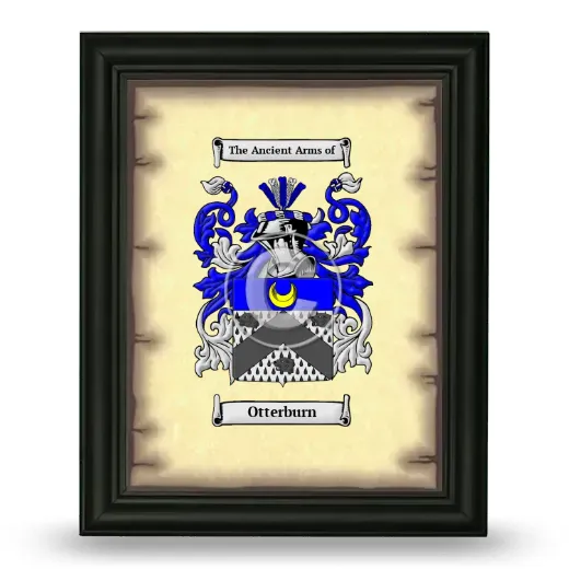 Otterburn Coat of Arms Framed - Black
