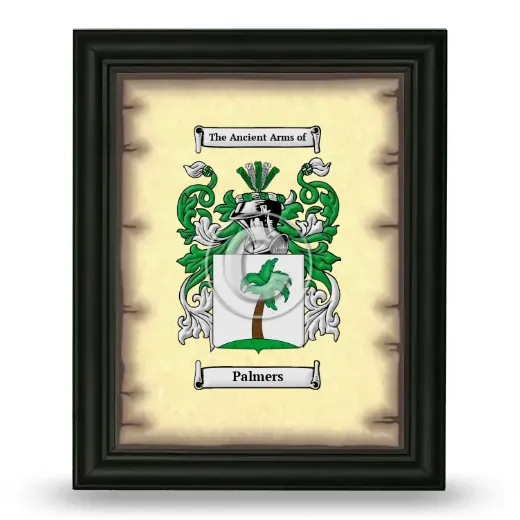 Palmers Coat of Arms Framed - Black