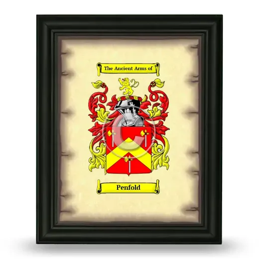 Penfold Coat of Arms Framed - Black