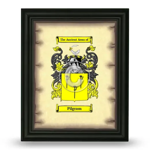 Pilgram Coat of Arms Framed - Black