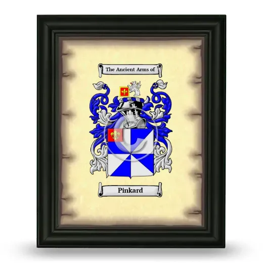 Pinkard Coat of Arms Framed - Black