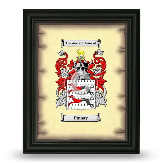 Pinnay Coat of Arms Framed - Black