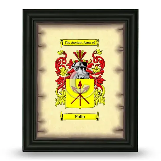 Pollo Coat of Arms Framed - Black