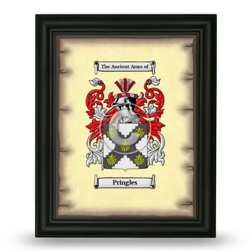 Pringles Coat of Arms Framed - Black