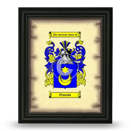 Prussia Coat of Arms Framed - Black