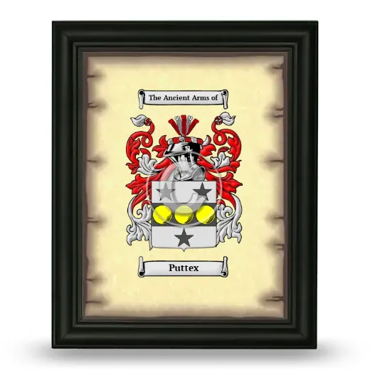 Puttex Coat of Arms Framed - Black