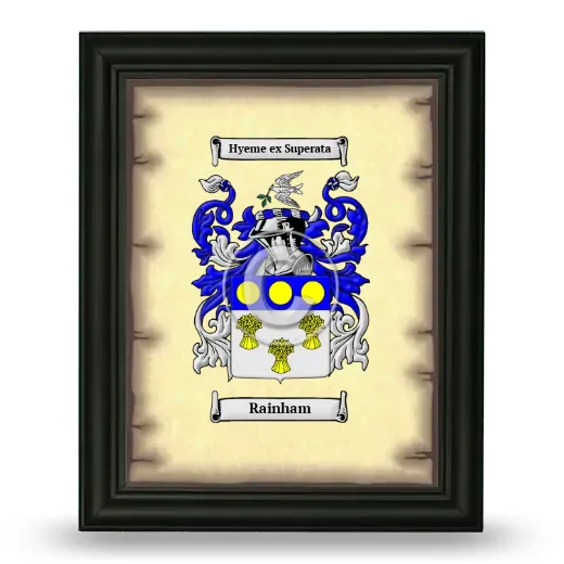 Rainham Coat of Arms Framed - Black