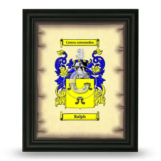 Ralph Coat of Arms Framed - Black