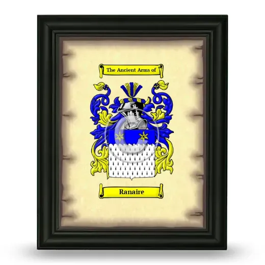 Ranaire Coat of Arms Framed - Black