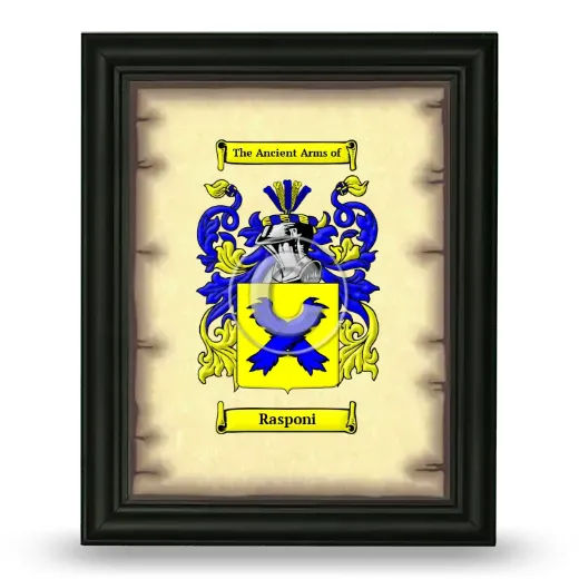 Rasponi Coat of Arms Framed - Black