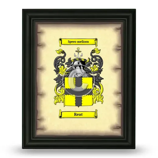 Reat Coat of Arms Framed - Black