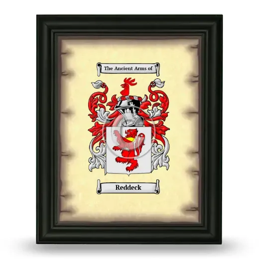 Reddeck Coat of Arms Framed - Black