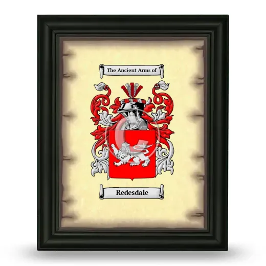 Redesdale Coat of Arms Framed - Black