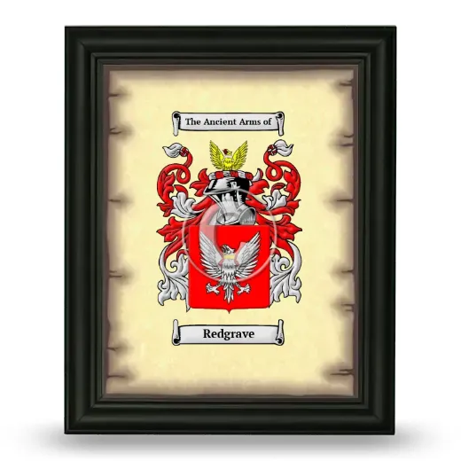 Redgrave Coat of Arms Framed - Black