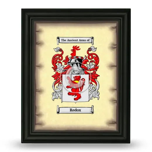 Redox Coat of Arms Framed - Black