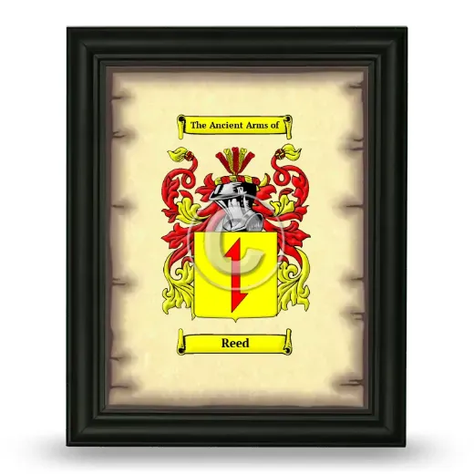 Reed Coat of Arms Framed - Black