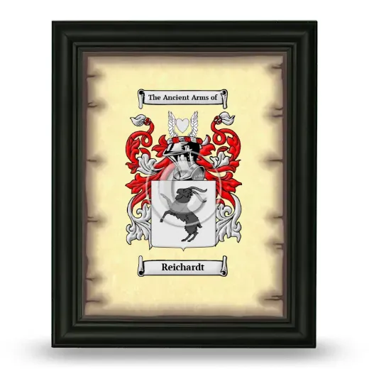 Reichardt Coat of Arms Framed - Black