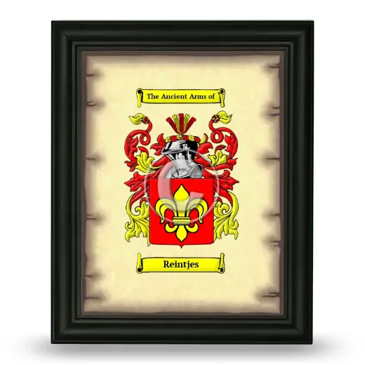 Reintjes Coat of Arms Framed - Black
