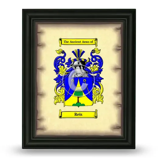 Reis Coat of Arms Framed - Black