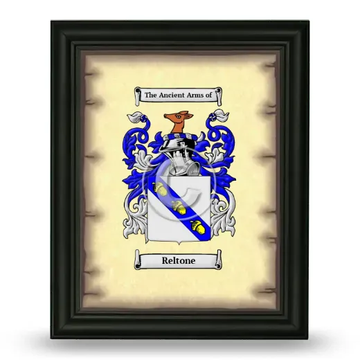 Reltone Coat of Arms Framed - Black