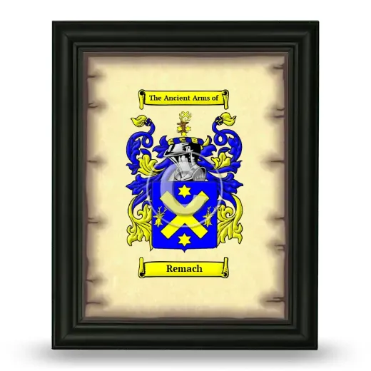 Remach Coat of Arms Framed - Black