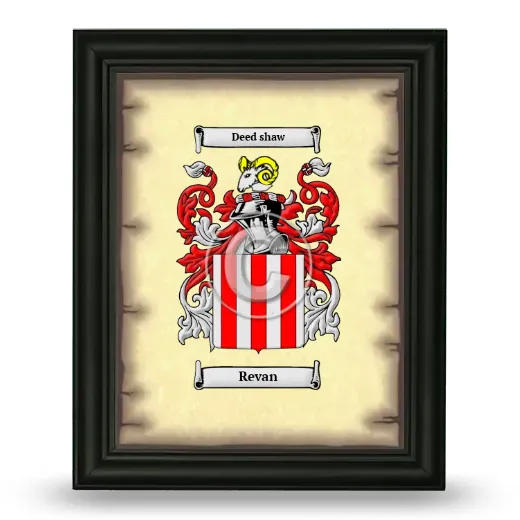 Revan Coat of Arms Framed - Black