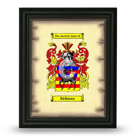 Rickman Coat of Arms Framed - Black