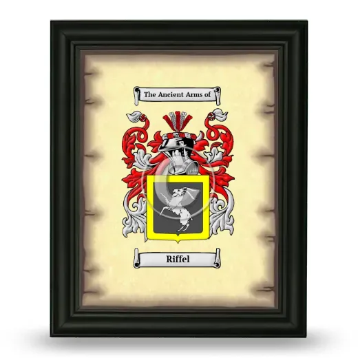 Riffel Coat of Arms Framed - Black