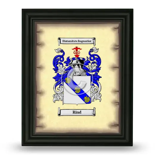Rind Coat of Arms Framed - Black