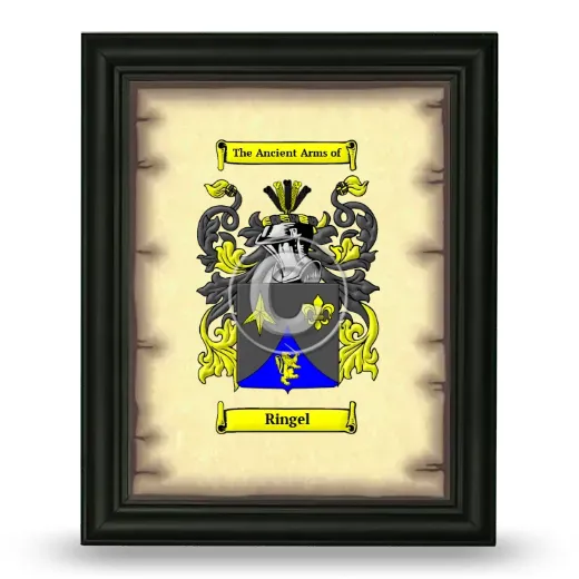 Ringel Coat of Arms Framed - Black