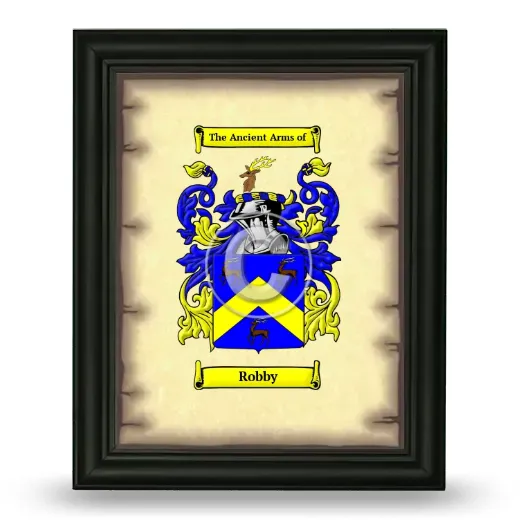 Robby Coat of Arms Framed - Black