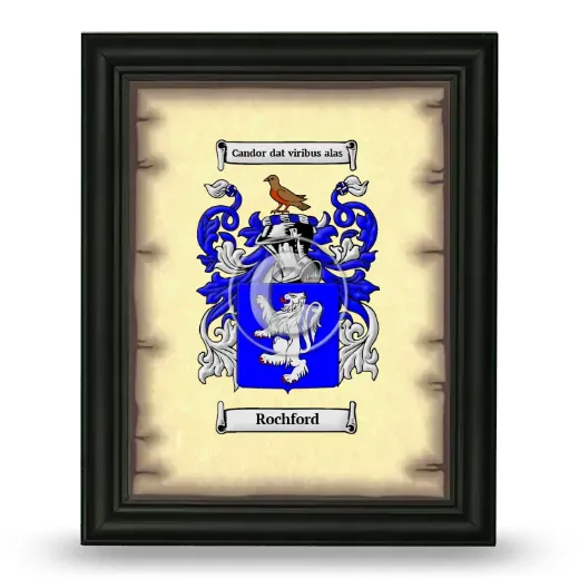 Rochford Coat of Arms Framed - Black