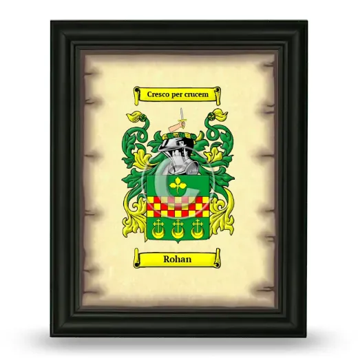 Rohan Coat of Arms Framed - Black