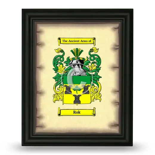 Rok Coat of Arms Framed - Black