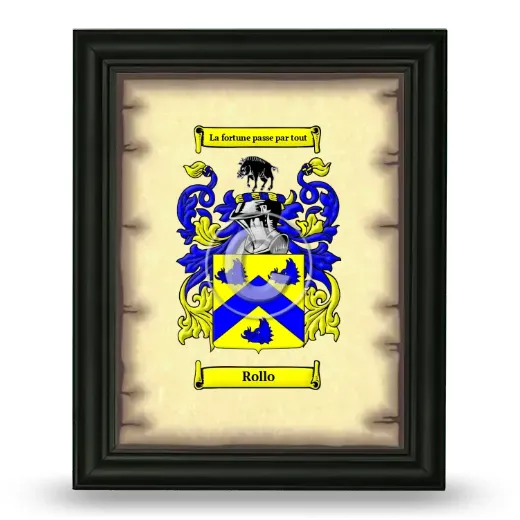 Rollo Coat of Arms Framed - Black