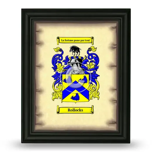 Rollocks Coat of Arms Framed - Black