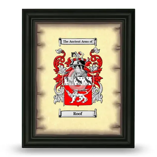Roof Coat of Arms Framed - Black