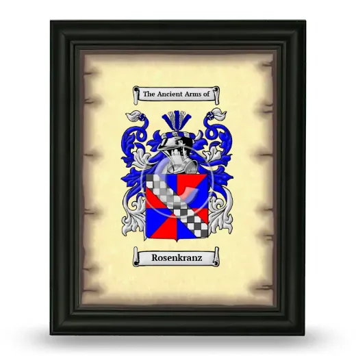 Rosenkranz Coat of Arms Framed - Black