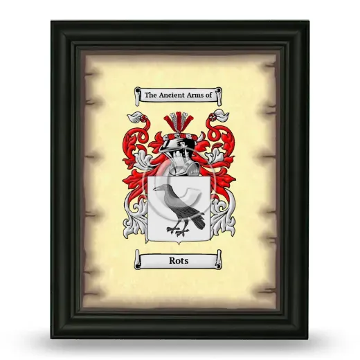 Rots Coat of Arms Framed - Black