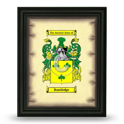 Routledge Coat of Arms Framed - Black