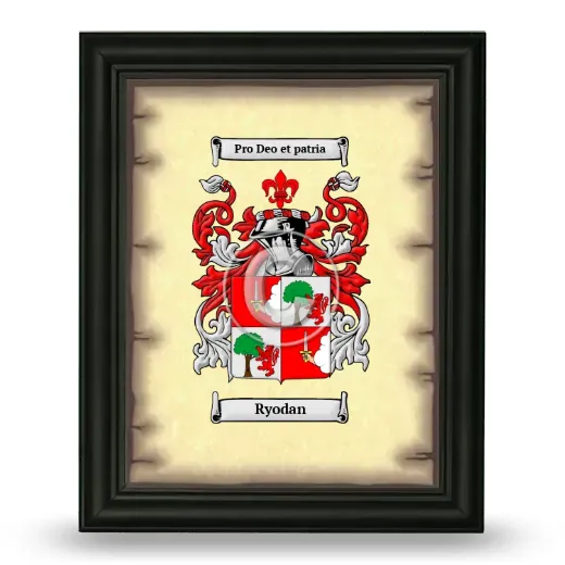 Ryodan Coat of Arms Framed - Black