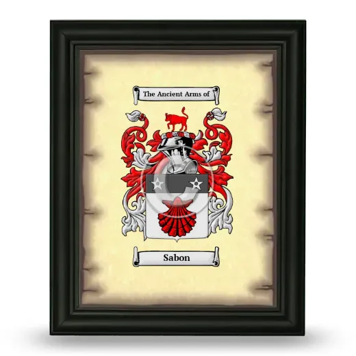 Sabon Coat of Arms Framed - Black