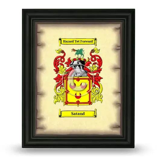 Satand Coat of Arms Framed - Black