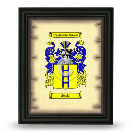 Scala Coat of Arms Framed - Black