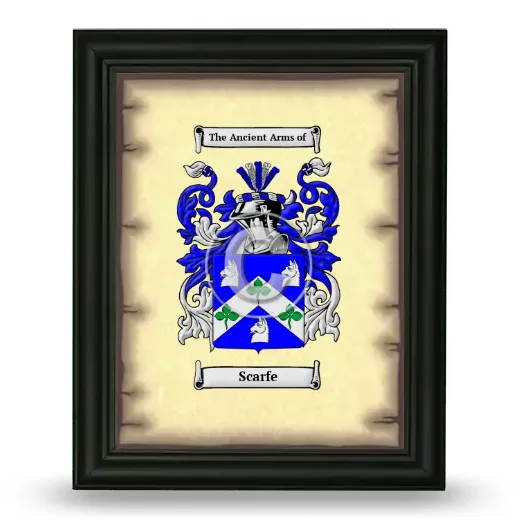 Scarfe Coat of Arms Framed - Black