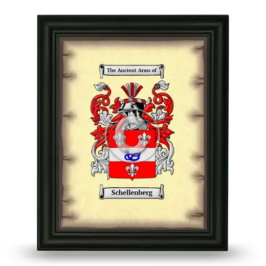 Schellenberg Coat of Arms Framed - Black